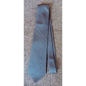 Tie 70s 80s 90s Y2K Mens The Carlton Collection Blue Gold Red 3.25 Wide 58 Long